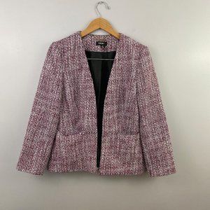 DKNY Tweed Open-Front Blazer